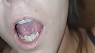 Sent my Old Man a video of my latest BBC Facial after Fucking