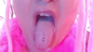 Try to Cum on My Tongue Try to Time It and Hit My Tongue with Your Cummies the Video