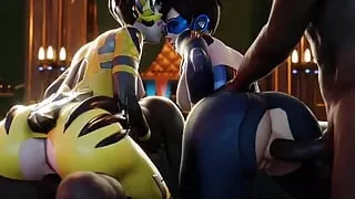 Bi By SavageCabbage and Saveass ( girls with their big hot ass pierced and dripping a lot of milk)