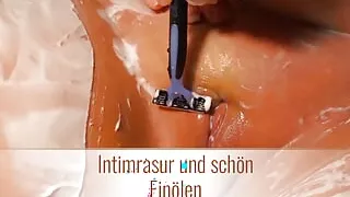Intimate shaving and nice Oiling