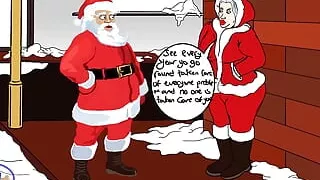 Sex starved Santa fucked in public by a brook hustler outdoors