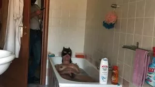 Bathroom, Behind The Scenes, Husband, Italian Sex, Mask, Thin
