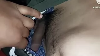 First time touch my step brother big monster in midnight