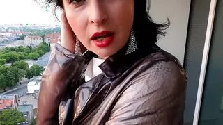 Wanking in the sunset