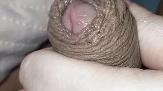 Step mom close up handjob under blanket make step son dick have erection