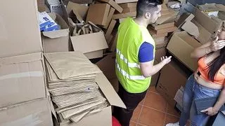 Sexy latina goddess boss catches employee on the phone