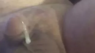 Hands free small cock cum