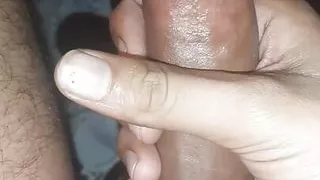 Big black asian cock jerking off huge cumshot 2 times in a row