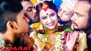 GangBang Suhagarat - Besi Indian Wife Very 1st Suhagarat with Four Husband ( Full Movie )
