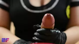 Miss Fantasy - Masseuse Handjob In Latex Gloves 2