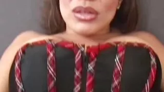 Restless and Dirty Brunette in Heat Gets Fucked by Older Big Cock Man on Couch