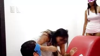 The Party Reaches Its Maximum Moment And They Begin To Fuck Without Limits, Very Intense. Amateur Threesome