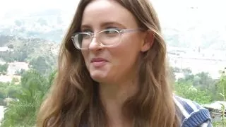 Maybe such a tiny girl cant really take an anal dildo but she will try