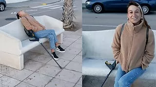 This girl invites me to her van to have sex