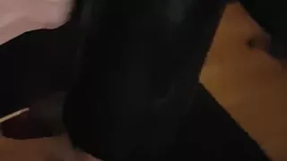 Punk lets the masturbator do it until he squirts