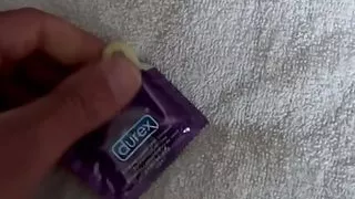 Jerking off in my full uniform with a toy wearing a condom to fill for a follower!