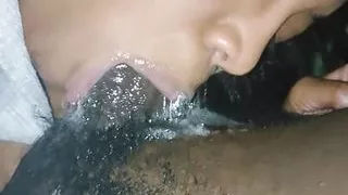 Sloppy and deep with slop and snot