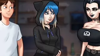 Summertime Saga #113 - Caught By Busty Goth Slut