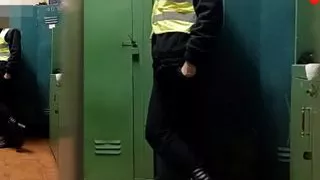Security Guard in Locker Room