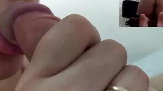 18 year old teen sucks dick and eats cum