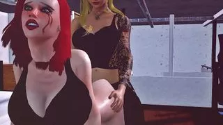 Muscle Futa fucks his red-haired girlfriend