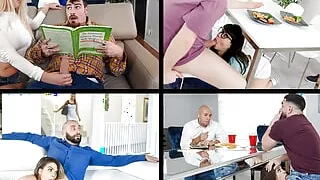 Sneaky Handjobs Compilation feat. Audrey Royal, Kylie Quinn, Athena Faris, Gianna Dior & Chloe Rose