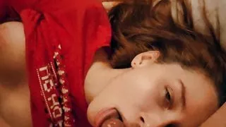 At night in the stepsister's room while the parents are asleep.