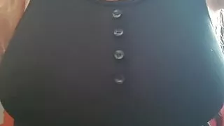 Excited student couldn't stand it and started to excite her big tits in front of the camera - LuxuryOrgasm