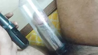 I use penis pump first time pumped penis