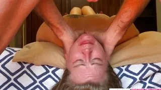 Deepthroating makes her cry