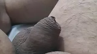 Step mom  without panties in bed with naked step son erection