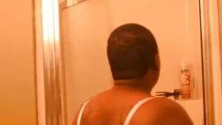 Beautiful Ebony Writes Santa a Letter Before Shower