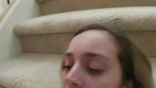 Dick wanking teen slut in POV