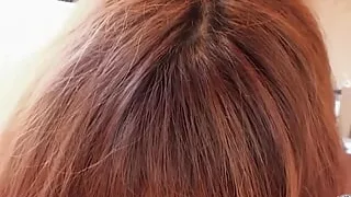 Homemade Asian cock sucker Chichi is sucking a dick in bedroom like a pro