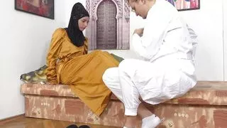 The treatment with a hard cock