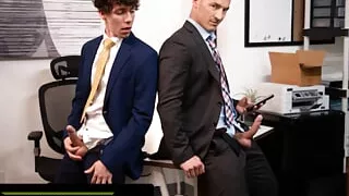 HETEROFLEXIBLE - Straight Derek Kage Fucks Coworker Cristiano After Caught Jerking Off At His Break