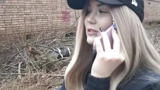 Picked up blonde loves to ride cock