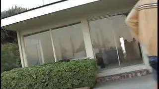 Pale brunette teen swallows dick with mouth and pink pussy