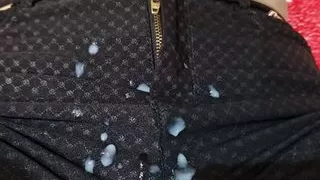 POV I ejaculated on her pants and she went to work in them