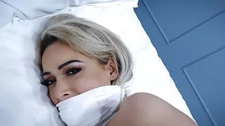 Lauren Louise - Topless Bondage Tied Up Gagged Bound and Gagged ( GagAttack.NL )