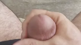 The husband loves a big penis because he feels something inside him.