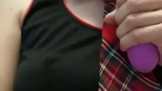 Horny Mama sucks a dildo!!!