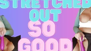 Horny Teacher stretches her pussy using a vibrator during recess