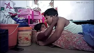 Indian husband kissing ass hot wife