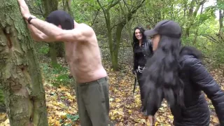 The Slave Bastards Destroyed in The Forest by Femdom Austria