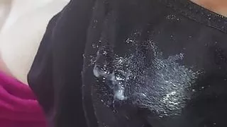 Cum Shot On Step Mom Dirty Panties & Bra