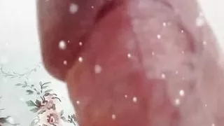 ---hung Shemale Getting Her Big Uncut Cock Jerked Off!!!