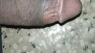 Cum shot on floor