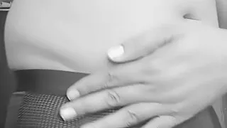 Indian man masturbating his dick when no one at home