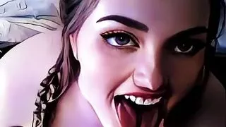 Sorority Freshman's First Cumshot Facial in College Hentai